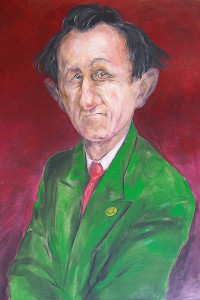 Kunstkritiker, Acryl auf Leinwand, 50 x 70 cm