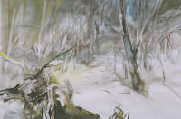 Winter, Mischtechnik auf Karton, 70 x 100 cm