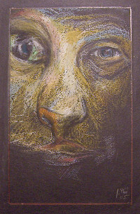 In Verwandlung, Wachsstift auf Papier, 20 x 30 cm