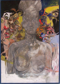 Spuk, Acryl auf Holzfaserplatte, 120 x 160 cm