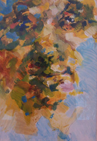 Farbspiel, Acryl auf Karton, 20 x 29 cm