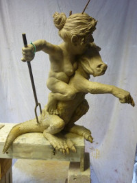 Albrecht der B&auml;r, Ballenstedt, Kupfer, Stahl, 120 cm ohne Standarte
