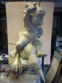 Kopf, Stahl, 40 cm