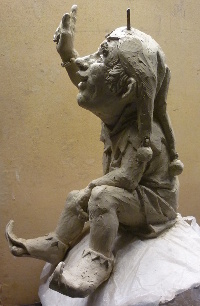 Schale und Kern, Beton, Stahl, 170 cm