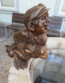 Papagena, Kupfer, Email, Federn, 45 cm