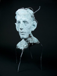 Verletzbar, Stahl, Gips, Pigment, 35cm