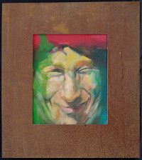 Durchblick, Acryl auf Leinwand mit Blechrahmen, 40 x 50 cm