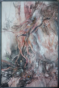 Waldmeister, Mischtechnik, 80 x 120 cm