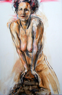 Dualit&auml;t, Acryl auf Holzfaser, 105 x 156cm