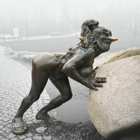 Hexentanzplatz bei Thale: Hexe, Bronze, 1996