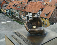 Ehrung f&uuml;r Prof.Dr.Gottfried Kiesow, Bronze, Quedlinburg, 2019