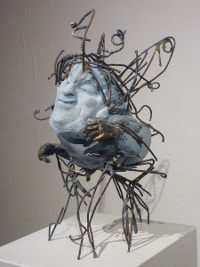 Martha, Gips, Stahl, 25cm