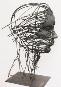 Kopf, Stahl, 40cm