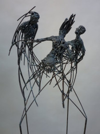 Aufgedreht, Stahl ca. 140cm