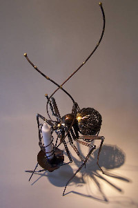 Stahl, Messing, 40 cm hoch