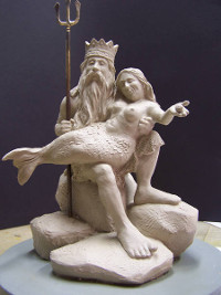 Tonmodell f&uuml;r Bronze, 25 cm