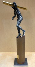 Pokal Mann, Stahl, Messing, 55cm